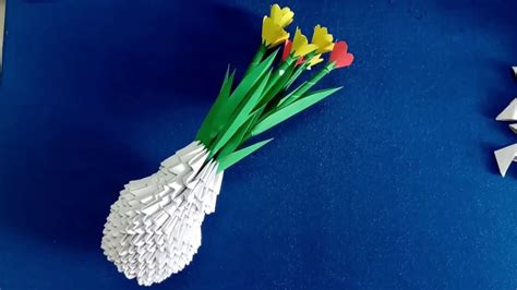 Flower vase Diy mini - YouTube
