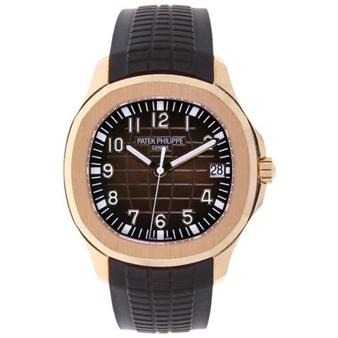 Patek Philippe Aquanaut Rose Gold Chocolate Rubber Strap 5167R-001 at ...