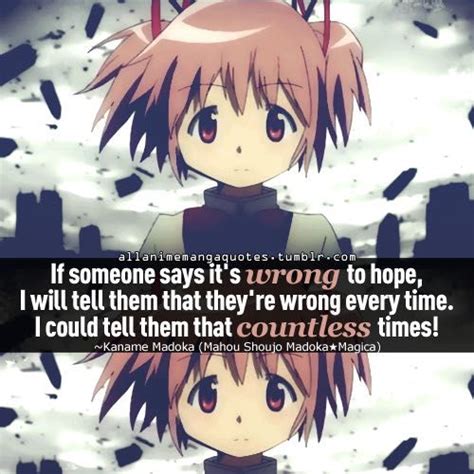 Anime Quotes - Madoka- Madoka Magica - Wattpad