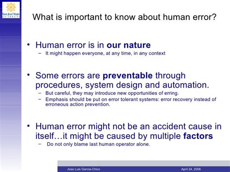 HUMAN ERROR