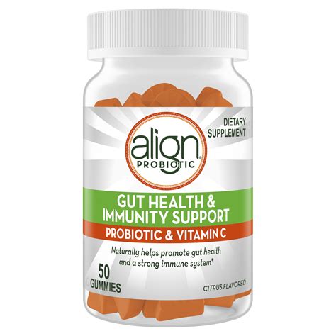 Align Probiotic Gut Health and Immunity Gummies, Citrus Flavor, 50 ct ...