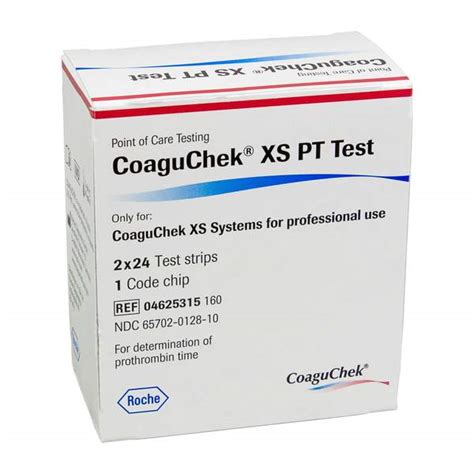 PT Test Strips CoaguChek XS, 48/Ea