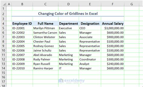 Edit Gridlines in Excel (Add, Remove, Change, and Print) - ExcelDemy