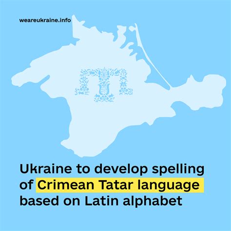 Ukraine to develop spelling of Crimean Tatar language based on Latin alphabet - We Are Ukraine