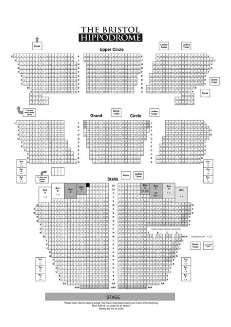 Bristol Hippodrome Seating Plan