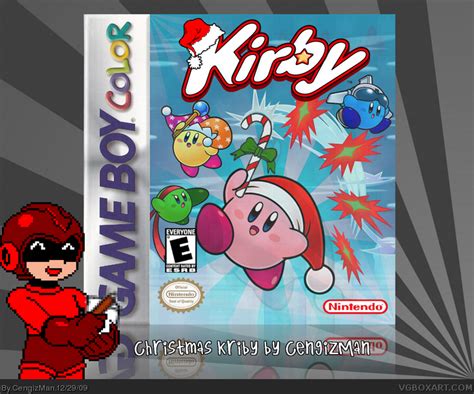 Christmas Kirby Game Boy Box Art Cover by CengizMan