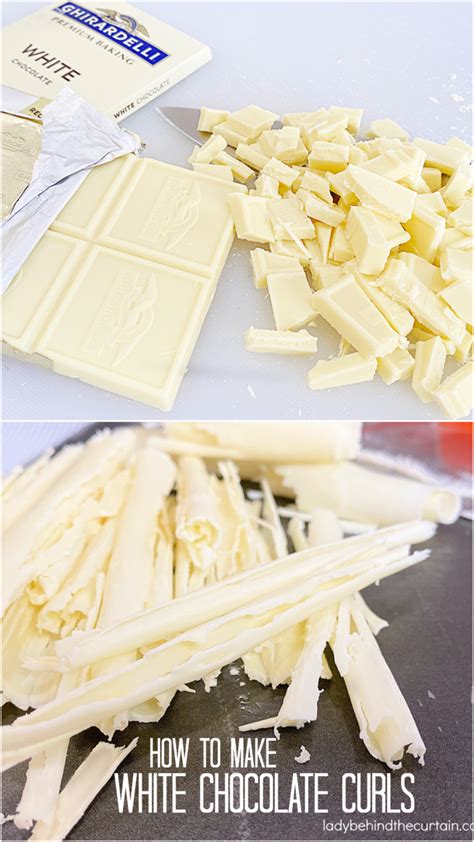 How to Make White Chocolate Curls