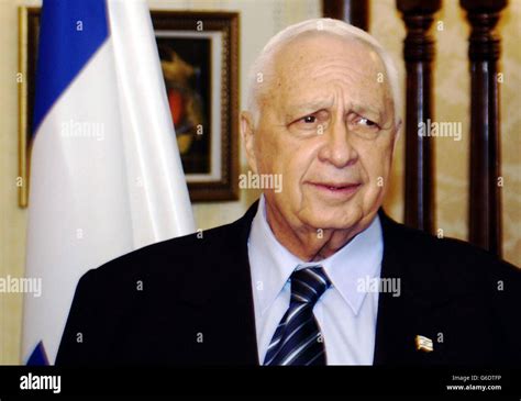 Israeli prime minister Ariel Sharon Stock Photo - Alamy