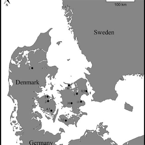 Map showing the locations of sites providing cat remains for the... | Download Scientific Diagram