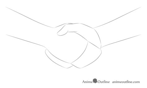 How to Draw a Handshake Step by Step - AnimeOutline