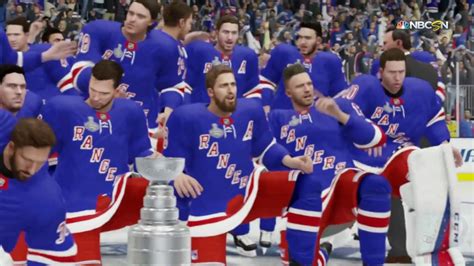 NHL 19 - New York Rangers Stanley Cup Celebration - YouTube