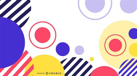 Colored Circles Abstract Background Vector Download