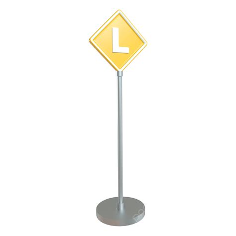 Traffic Sign 3d Vector, Traffic Warning Sign 3d Road, 3d, Road Warning Sign, Logo PNG Image For ...