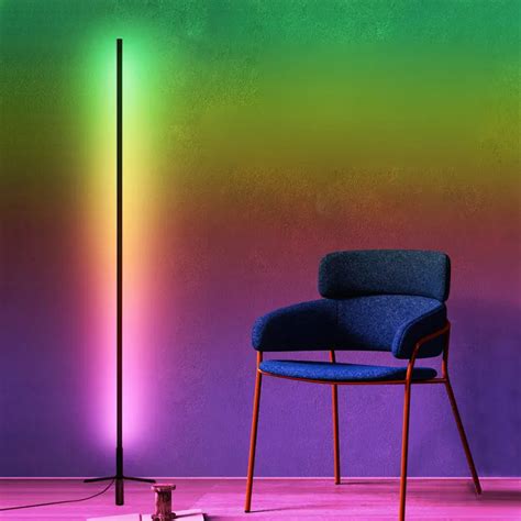 Modern Rgb Atmosphere Floor Lamp Led Tripod Tall Floor Lamps For Living Room Bedroom Stand Lamp ...