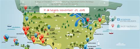 Wyndham Extra Holidays Black Friday Map - InACents.com