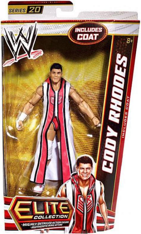 WWE Wrestling Elite Collection Series 20 Cody Rhodes Action Figure Coat ...