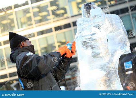 Ice Sculpting Festival - London 2012 Editorial Photo - Image of tool, sculptor: 22899756