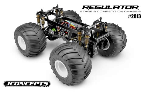 JConcepts Regulator Stage 2 Competition R/C Monster Truck Chassis Kit | RC Newb