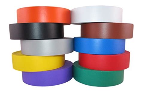 TradeGear Electrical Tape ASSORTED MATTE Rainbow Colors – 10 Pk ...