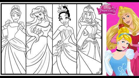 Coloring Pages Printables Disney Princesses