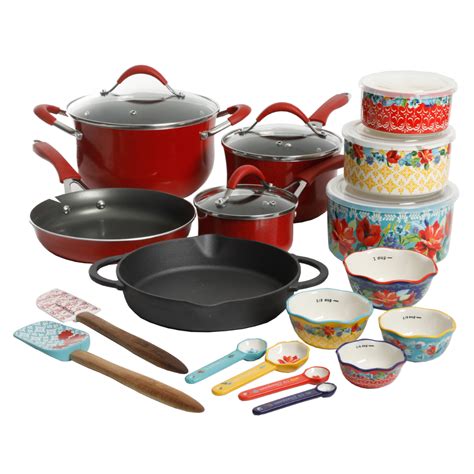 The Pioneer Woman Frontier Speckle Aluminum 10-Piece Cookware Set ...