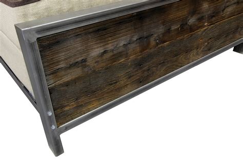 Rustic Industrial Metal And Wood Bed Wood Beds, Industrial Metal ...