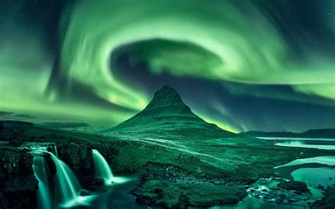 1920x1200 Resolution Kirkjufell HD Iceland Night Photography 1200P Wallpaper - Wallpapers Den