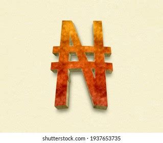 3d Nigerian Naira Currency Symbol Isolated Stock Illustration ...