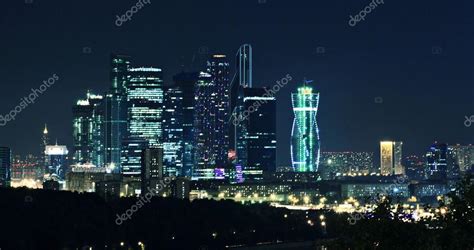 Moscow-city night – Stock Editorial Photo © xload #34886635