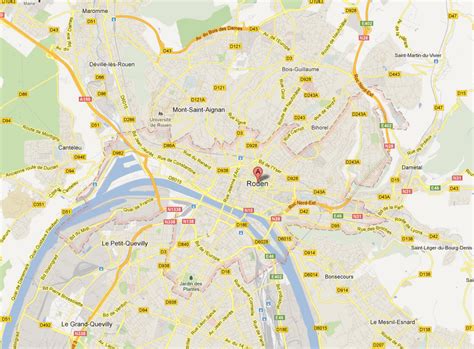 Rouen Map - France