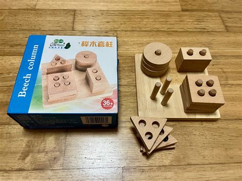 Montessori shapes/stacking, Hobbies & Toys, Toys & Games on Carousell