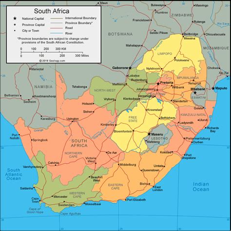 South Africa World Map - Vitia Jillayne