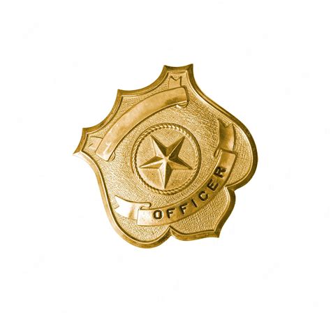 Premium Photo | Police golden badge