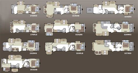 Keystone Cougar fifth wheel floorplans floorplans - large picture