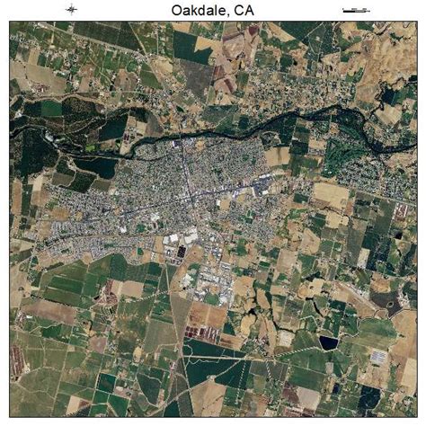 Aerial Photography Map of Oakdale, CA California