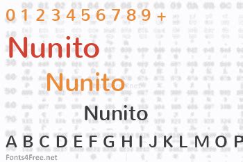 Nunito Font Download - Fonts4Free