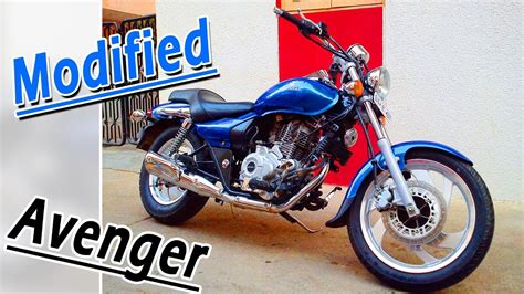 Modified Bajaj Avenger 220 blue color, 3 spoke blade Alloy wheel, Remove all accessories 2019 ...