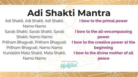 Adi Shakti Mantra: Manifest Your Divine Femininity