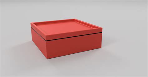 12cm Square Box with Tray by alex williams | Download free STL model ...