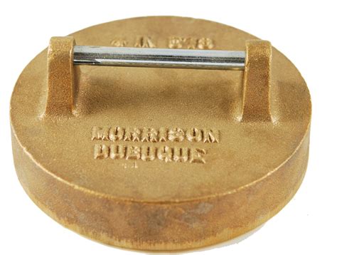 Morrison 578 4" Brass Extractor Pipe Cap