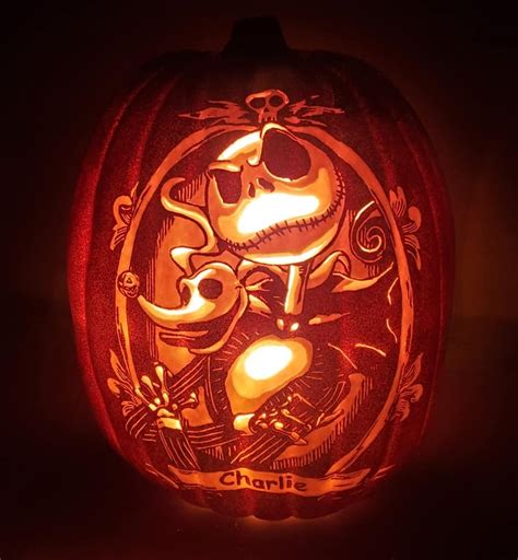 Wonderful Jack Skellington and Zero Pumpkin Carving - Between The Pages ...