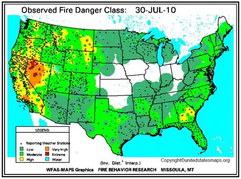 US Forest Service Fire Map Printable in Pdf