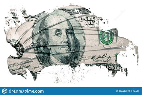 Benjamin Franklin on the Hundred Dollar Bill Stock Image - Image of dollar, isolated: 176674227