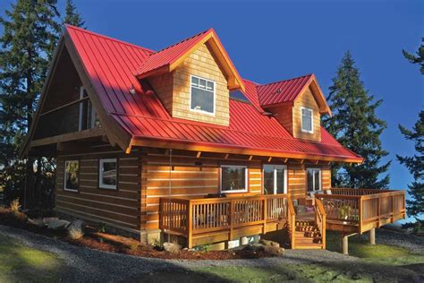 Model log home on Vancouver Island | Prefab log cabins, Log homes, Log home designs