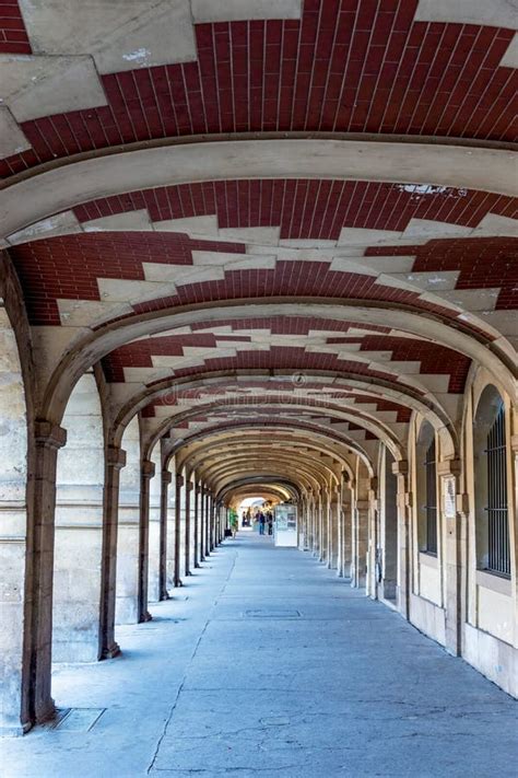 Arcade at the Place Des Vosges in Paris - France Stock Image - Image of public, paris: 166078399