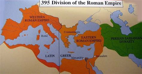 Roman empire divisoin 395 AD | Roman empire, Historical maps, History