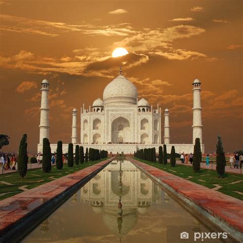 Poster Taj Mahal Sunset (India) - PIXERS.US