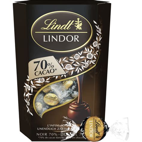 Buy Lindt Lindor 70% Cocoa Chocolate Balls with Fondant (200g) cheaply ...