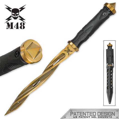 M48 Cyclone Gold Fixed Blade Knife with