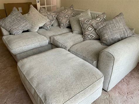 Large grey scatter back SCS corner sofa | in Fareham, Hampshire | Gumtree